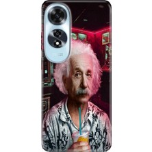 Egstech Oppo A60 Kılıf (CPH2631) Uyumlu Silikon Desenli Kalıplı Ermer Albert