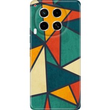 Egstech Tecno Camon 30 Kılıf (Cl6) Uyumlu Silikon Desenli Kapak Wall