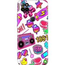 Egstech Casper Via E30 Kılıf Renkli Temalı Via E30 Silikon 90'lar