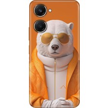 Egstech Vivo Y18 Kılıf Desenli Silikon Vivo Y18 Kapak Stil Bear