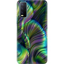 Egstech Vivo Y20 Y20S Y11S Uyumlu Kapak Kılıf Desenli Kapak Renkli Tpu Uv Holographic