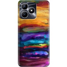 Egstech Realme Note 50 4g Kılıf Renkli Fixx Kapak Silikon Sulu Boya
