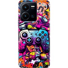 Egstech Vivo Y22S -Y35 Kılıf Desenli Kapak Renkli Tpu Uv Gamer