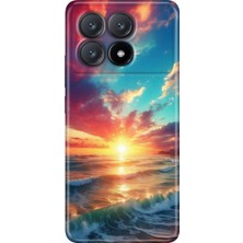 Egstech Xiaomi Poco X6 Pro Kılıf Renkli Esnek Silikon Okyanus