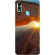 Egstech Tecno Spark 8t Kılıf Desenli Kapak Renkli Sun