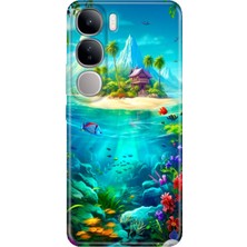 Egstech Vivo V40 Lite Uyumlu Kılıf Renkli Esnek Silikon Island