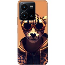 Egstech Vivo Y22S -Y35 Kılıf Desenli Kapak Renkli Tpu Uv Tiger