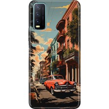 Egstech Vivo Y20 Y20S Y11S Uyumlu Kapak Kılıf Desenli Kapak Renkli Tpu Uv Küba