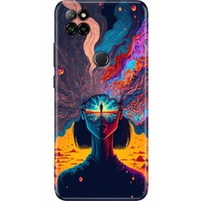 Egstech Casper Via E30 Kılıf Renkli Temalı Via E30 Silikon Girdap