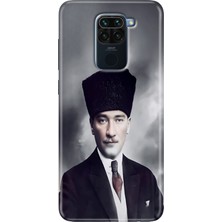 Egstech Xiaomi Redmi Note 9 6.53" Kılıf Desenli Tasarım Silikon Atatürk