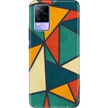 Egstech Vivo V21 Kılıf Resimli Desenli Silikon Esnek Uyumlu Kapak Wall