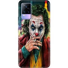 Egstech Vivo V21 Kılıf 6.44 Inc Desenli Silikon Esnek Uyumlu Kapak Jokker