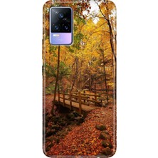 Egstech Vivo V21 Kılıf Resimli Desenli Silikon Esnek Uyumlu Kapak Kasımda Aşk