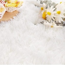 new colourse 2'li Peluş Kaymaz Pamuk Tabanlı Klozet Takımı 40X60 ve 60X100