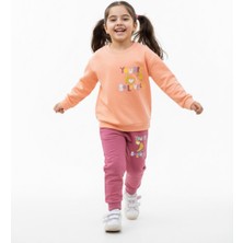 Butik Kız Çocuk %100 Pamuklu Alt - Üst Eşofman Takımı