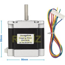 Devremarkt 23HS5628 Nema 23 Step Motor 1.26NM 2.8V 2.8A D Mil 2 Faz 1.8 Derece 200 Adım 3D Yazıcı Printer