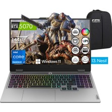 Lenovo Loq 15IRX10 I7-13650HX RTX5070 115W 24GB Ram 1tb SSD 15.6" Fhd IPS 144Hz W11 83JE00EWTR Taşınabilir Bilgisayar
