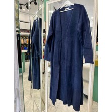 Meram Butik Adn Angora Hırka - Lacivert - Standart (42-46 Beden Uyumlu)