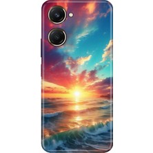 Egstech Vivo Y18 Kılıf Desenli Silikon Vivo Y18 Kapak Okyanus
