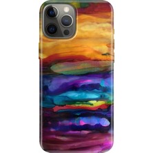 Egstech iPhone 12 Pro Max Kılıf Tasarım Baskılı Silikon Sulu Boya