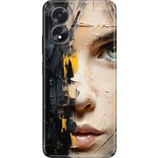 Egstech Oppo A38 Kılıf (CPH2579) Uyumlu Silikon Desenli Kalıplı Kapak Beauty