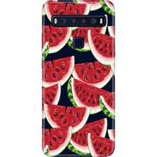 Egstech Tcl 10L Kılıf Baskılı 6.53" Silikon Renkli Resimli Arka Kapak Karpuz