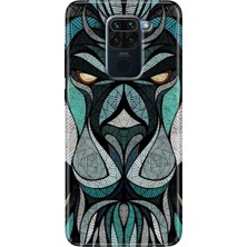 Egstech Xiaomi Redmi Note 9 6.53" Kılıf Desenli Tasarım Silikon Lion Mandala