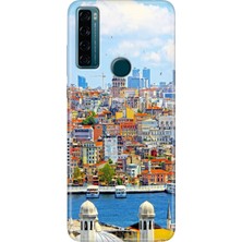 Egstech Tcl 20 Se Kılıf Baskılı Silikon Renkli Resimli Arka Kapak Istanbul
