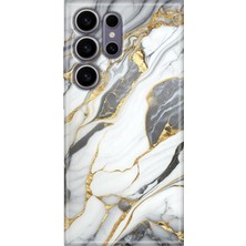 Egstech Samsung Galaxy S24 Ultra Kılıf Renkli Esnek Silikon Arsos Mermer