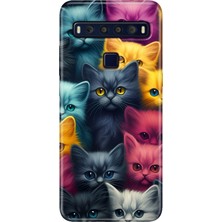 Egstech Tcl 10L Kılıf Baskılı 6.53" Silikon Renkli Resimli Arka Kapak Kedi Ordusu