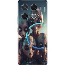 Egstech Infinix Gt 20 Pro Kılıf Renkli Esnek Silikon Ufo