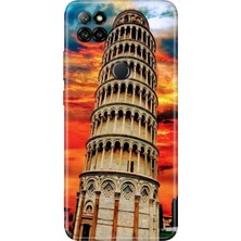 Egstech Casper Via E30 Kılıf Renkli Temalı Via E30 Silikon Pizza Kulesi