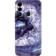 Egstech Tecno Spark 8c Kılıf Renkli Temalı Tecno 8c Silikon Elmas