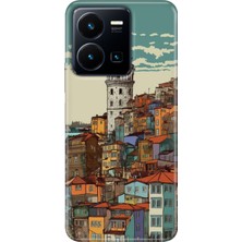Egstech Vivo Y22S -Y35 Kılıf Desenli Kapak Renkli Tpu Uv Galata