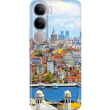 Egstech Vivo V40 Lite Uyumlu Kılıf Renkli Esnek Silikon Istanbul