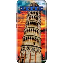 Egstech Tcl 10 Plus Kılıf Desenli Silikon Renkli Tpu Case Pizza Kulesi