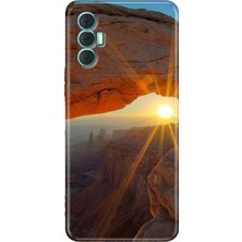 Egstech Tecno Spark 8 Pro Kılıf Renkli Silikon Kapak Sun