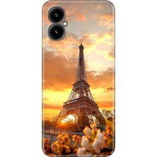 Egstech Omix X5 Kılıf Desenli Baskılı Hd Kaleografi Silikon Eyfel