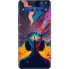 Egstech Tcl 10 Plus Kılıf Desenli Silikon Renkli Tpu Case Girdap
