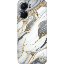 Egstech Vivo Y16 Kılıf Desenli Silikon Ermer Teknoloji Kapak Arsos Mermer