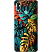Egstech Tecno Spark 8t Kılıf Desenli Kapak Renkli Renkli Orman
