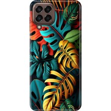 Egstech Samsung Galaxy M33 Kılıf Baskılı Esnek Silikon Kapak Renkli Orman