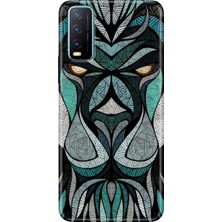 Egstech Vivo Y20 Y20S Y11S Uyumlu Kapak Kılıf Desenli Kapak Renkli Tpu Uv Lion Mandala
