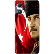Egstech Realme 9 Pro Kılıf (RMX3472) Uyumlu Renkli Baskılı Desenli Mustafa Kemal