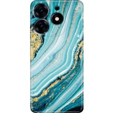 Egstech Tecno Spark 10 Pro Kılıf Renkli Temalı Tarz Silikon Simli Taş