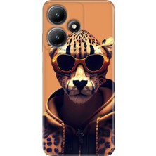 Egstech Infinix Hot 30I X669 Kılıf Baskılı Esnek Silikon Kapak Tiger