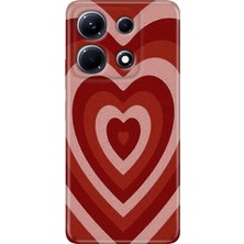 Egstech Infinix Note 30 Pro Kılıf 6.67" Desenli Baskılı Esnek Silikon Kapak Mat Kalp