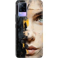 Egstech Vivo V21 Kılıf 6.44 Inc Desenli Silikon Esnek Uyumlu Kapak Beauty