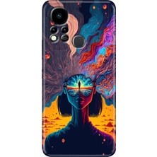 Egstech Infinix Hot 11S Uyumlu Kılıf Renkli Tpu Silikon Girdap
