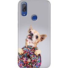 Egstech Vestel Venus E5 Kılıf Desenli Baskılı Hd Vestel E5 Silikon Donut Dog